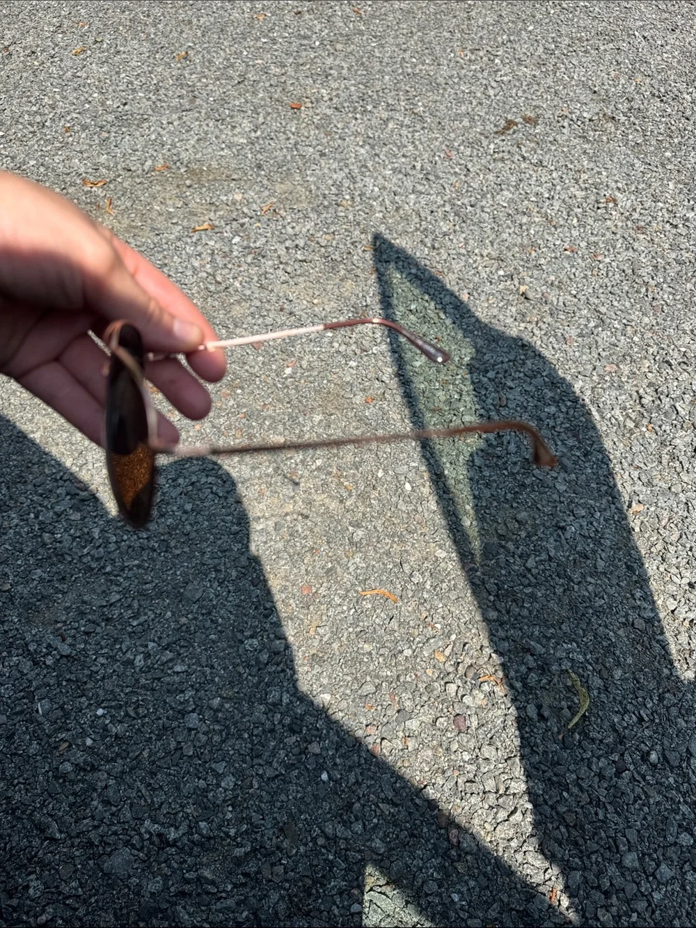 Aviator Metal Frame Sunglasses - Brown Lenses
